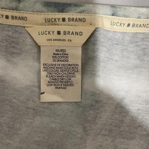 LUCKY BRAND LOS ANGELES Official Women’s Tie Dye Logo Tank Top T-Shirt Sz XL - Picture 5 of 7